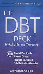 Cover of 'The DBT Deck for Clients and Therapists' by Lane Pederson 